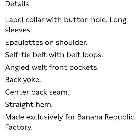 Banana Republic Belted Collar Jacket-Coat - Picture 8 of 16